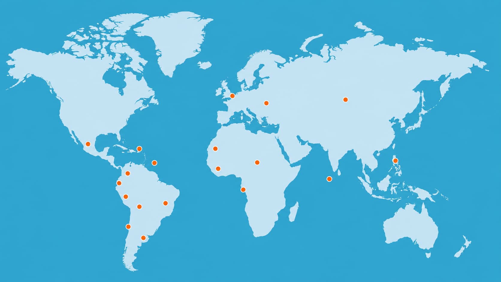 Mapa - lugares donde se han realizado los proyectos